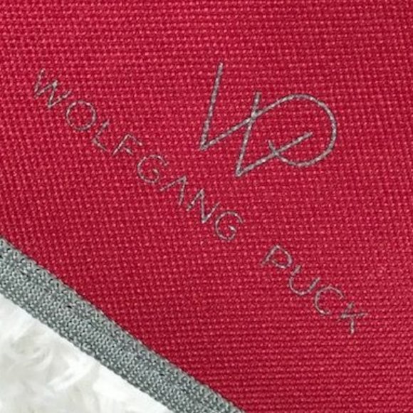 Wolfgang Puck Sturdy Canvas Red Gray Zip Around Chef Carry Case - Picture 2 of 12